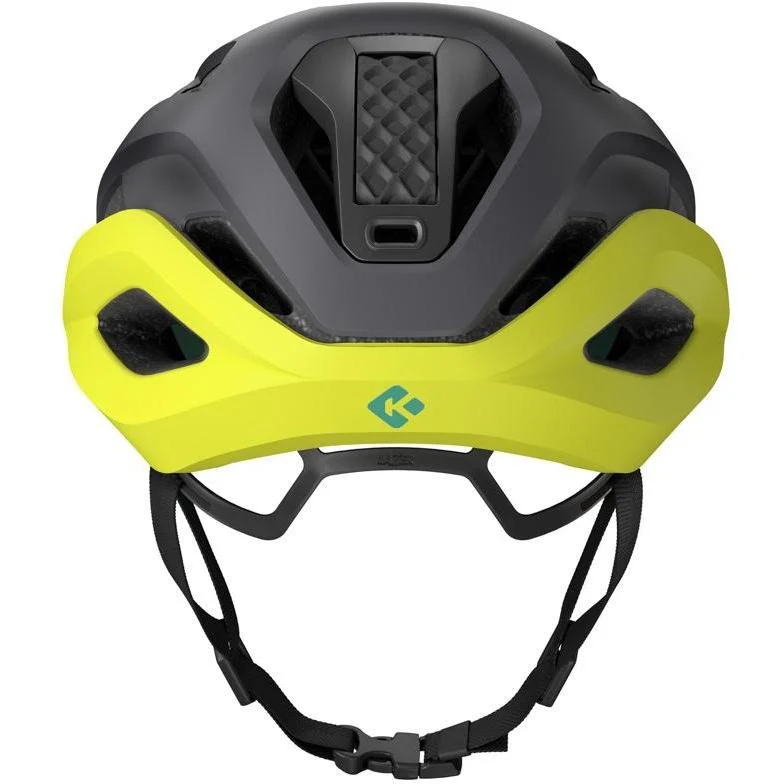 Lazer Strada Kineticore Road Helmet Matte Dark Grey/Flash Yellow - Image 3
