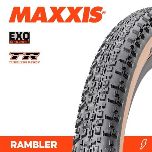 Maxxis Rambler TLR Folding Gravel Tyre 60TPI 700 x 50c Tanwall