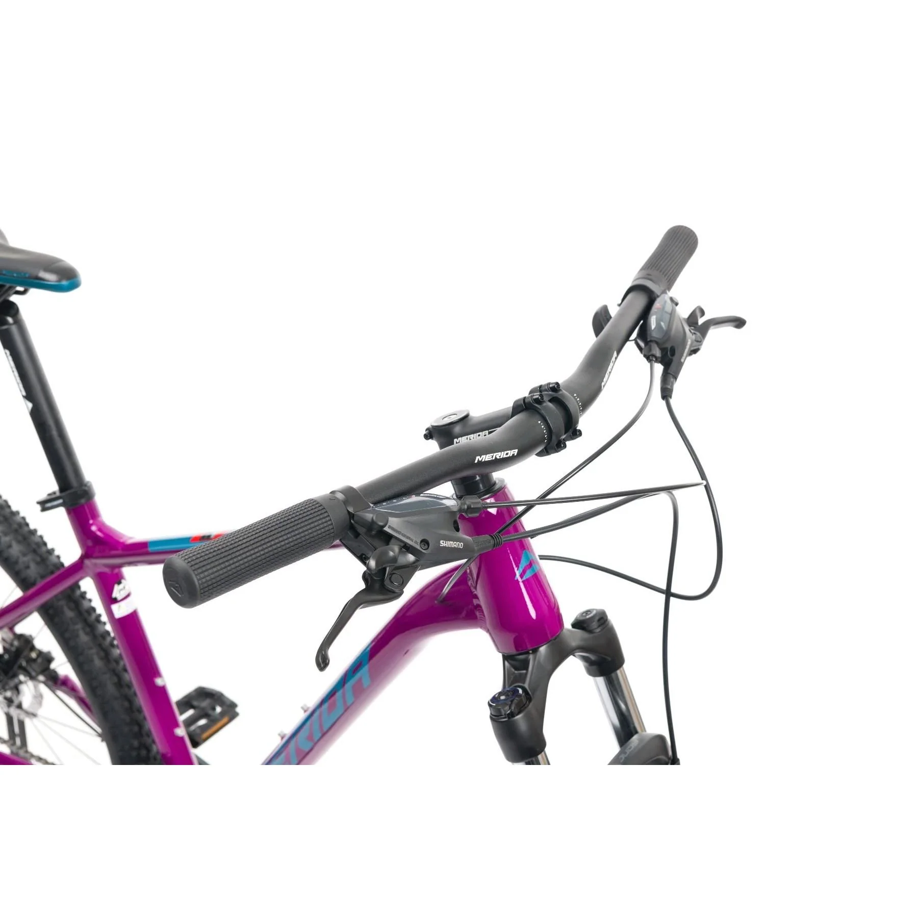 Merida Big Seven 60 Mountain Bike Purple Teal/Blue - Image 3