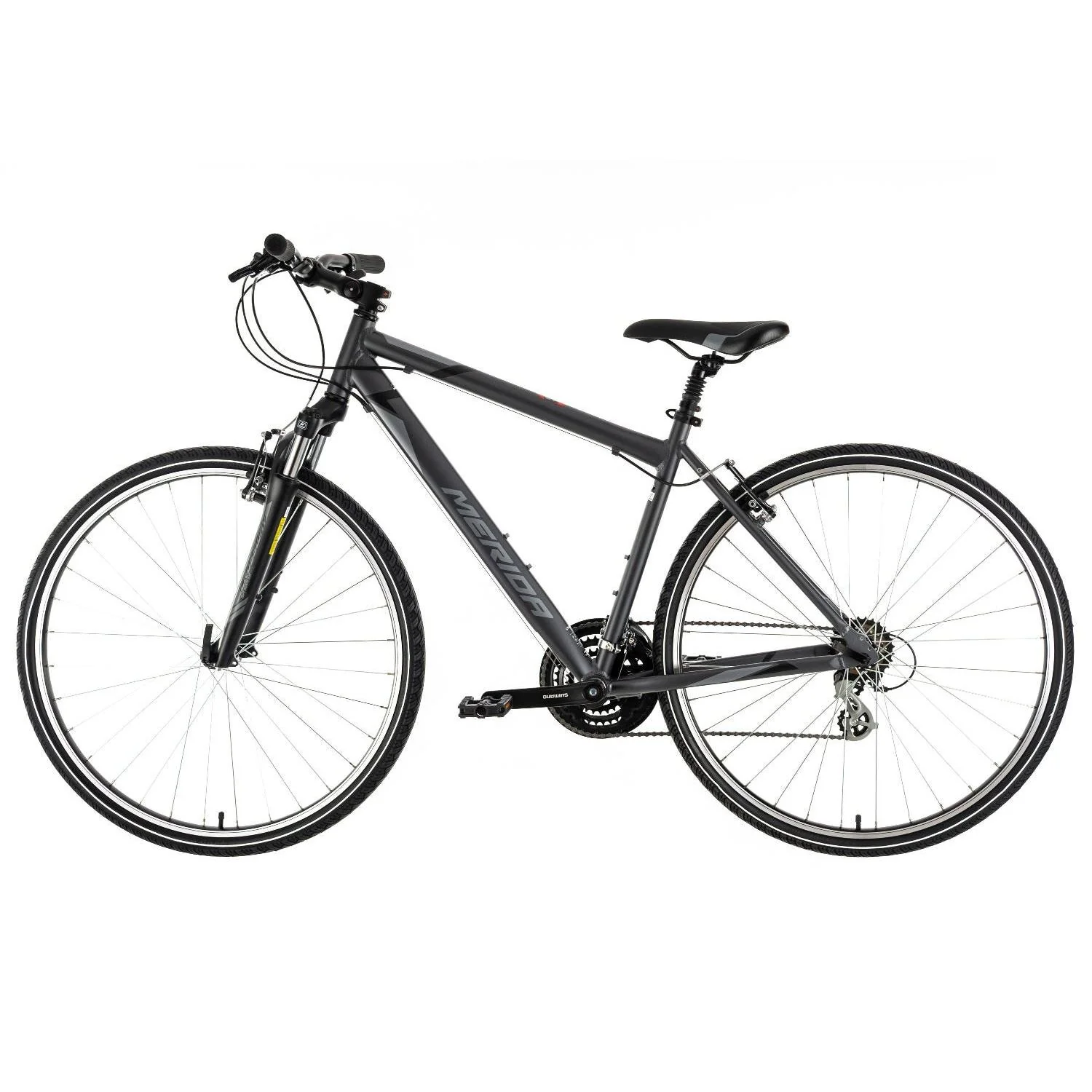 Merida Crossway 10-V Hybrid Bike Silver/Black - Image 2