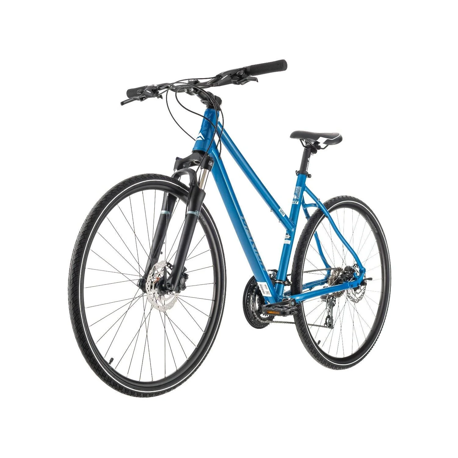 Merida Crossway 20 Hybrid Bike Blue Steel/Blue/White - Image 3