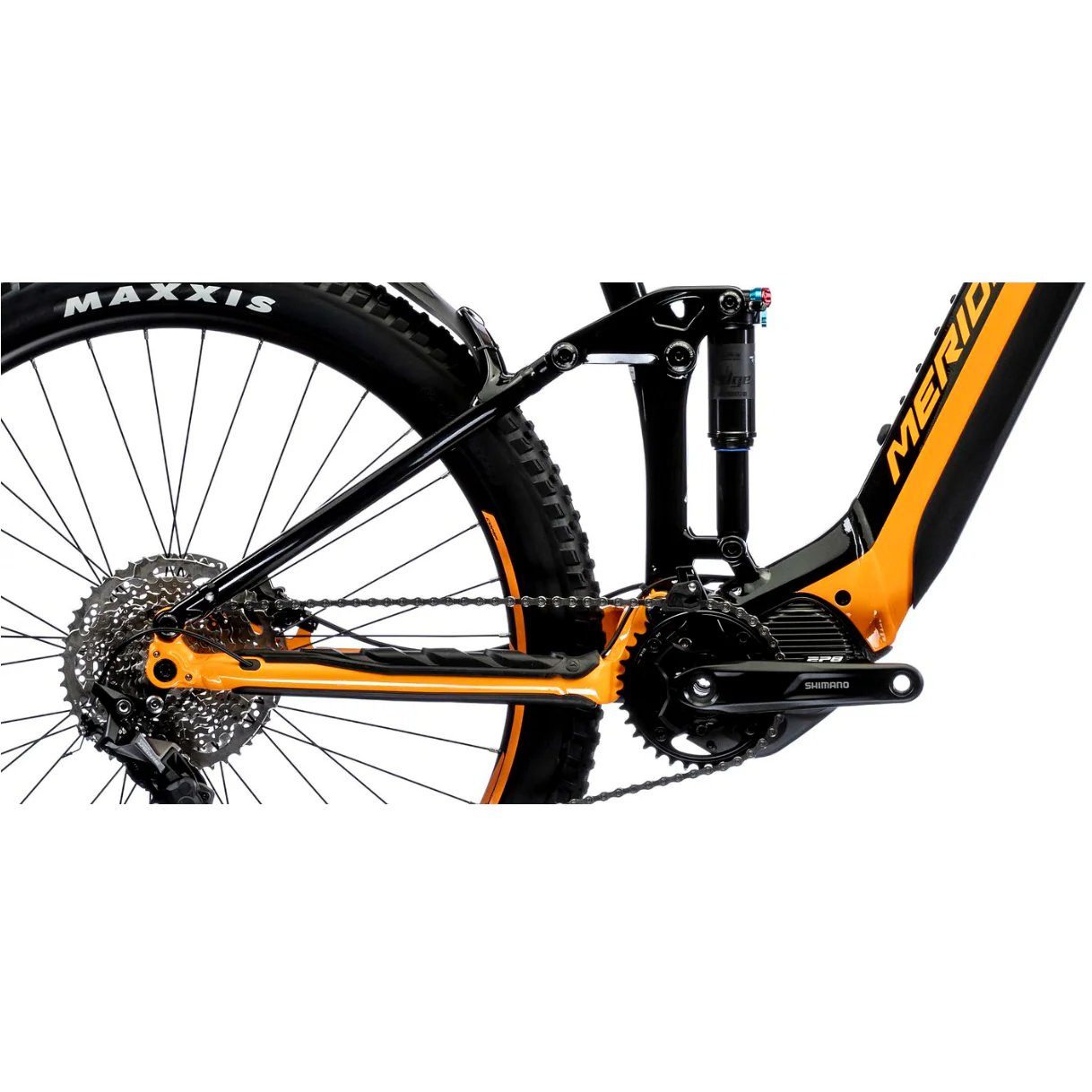Merida eOne Forty 400 Electric Mountain Bike Black/Orange - Image 4