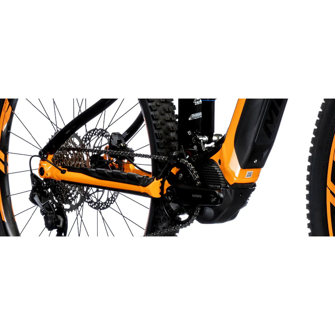 Merida eOne Forty 400 Electric Mountain Bike Black/Orange - Image 5
