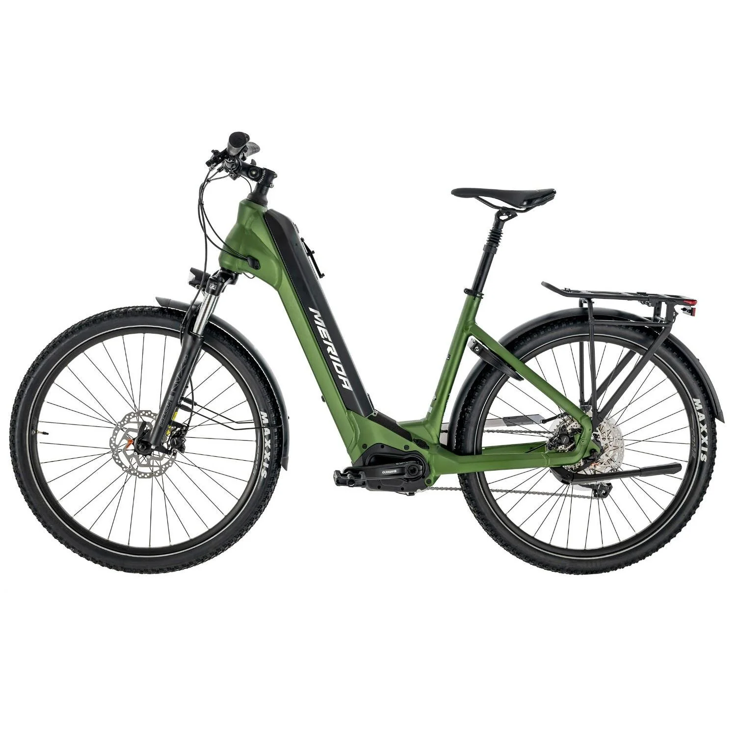 Merida eSpresso CC 400 EQ 630Wh Electric Hybrid Bike Matt Fog Green/Black - Image 2