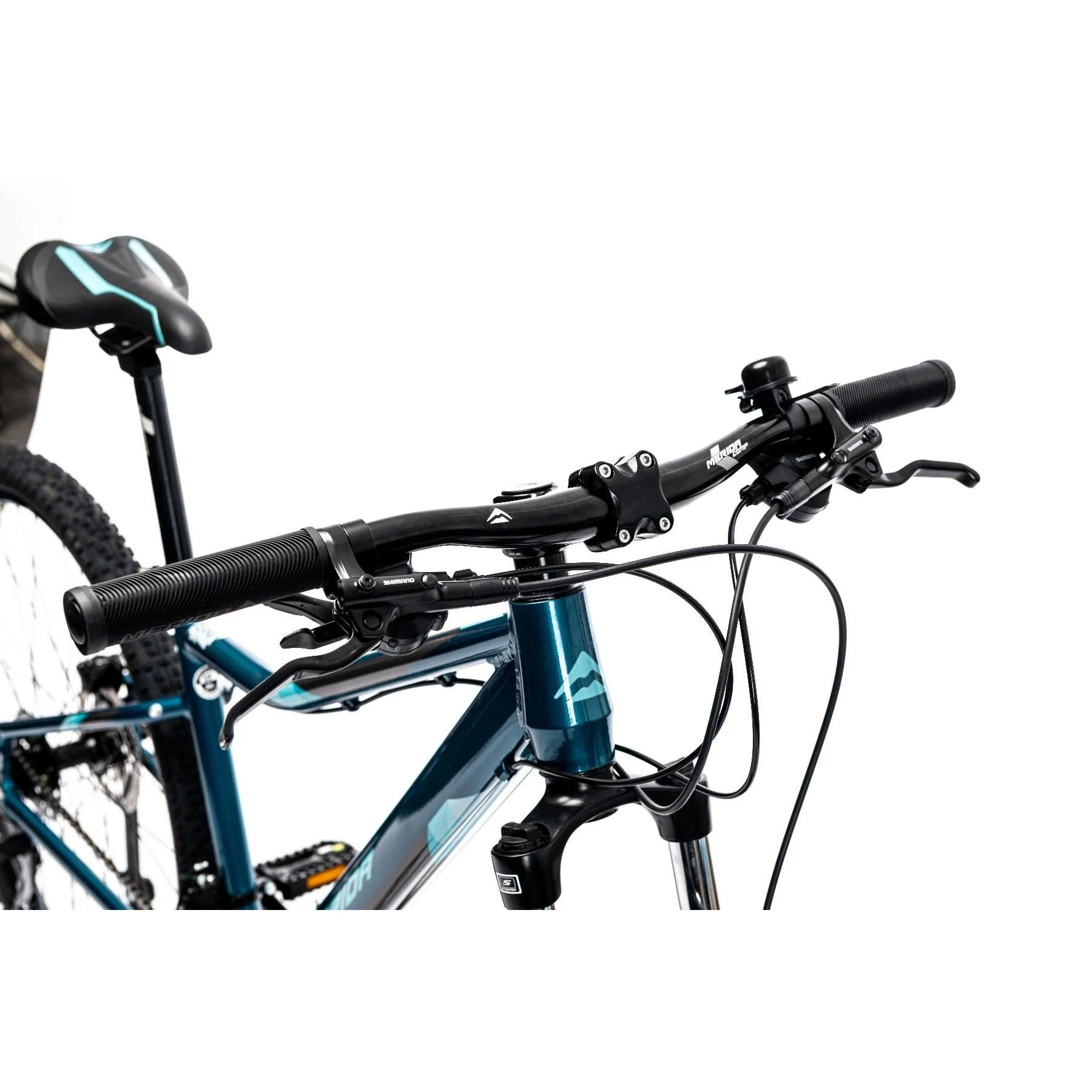 Merida Matts 7.10 D Mountain Bike Blue/Teal - Image 5