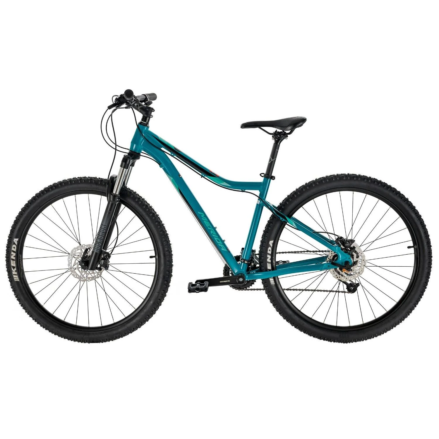 Merida Matts 7.60 Mountain Bike Glossy Teal/Silver-Green/Black - Image 2