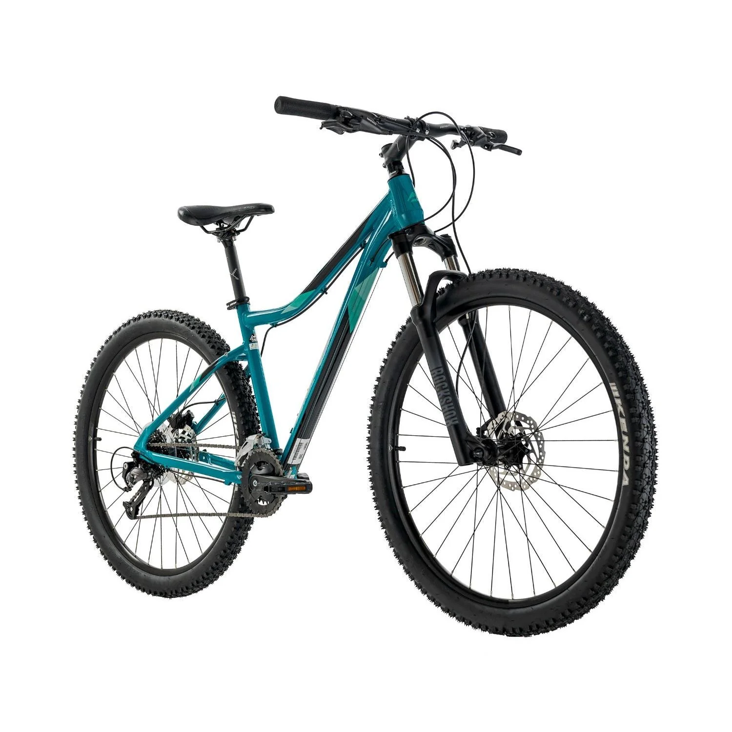 Merida Matts 7.60 Mountain Bike Glossy Teal/Silver-Green/Black - Image 3