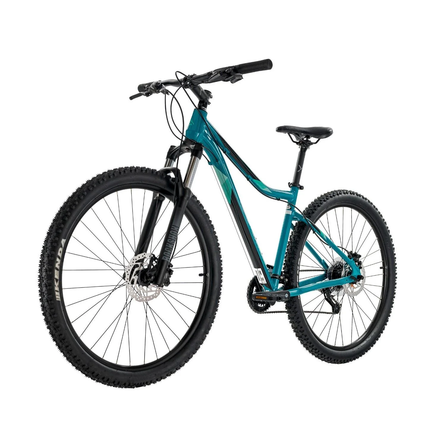 Merida Matts 7.60 Mountain Bike Glossy Teal/Silver-Green/Black - Image 4