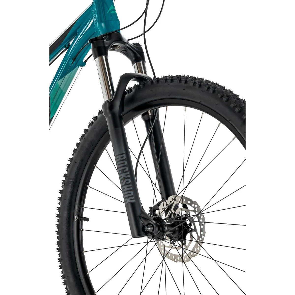 Merida Matts 7.60 Mountain Bike Glossy Teal/Silver-Green/Black - Image 8