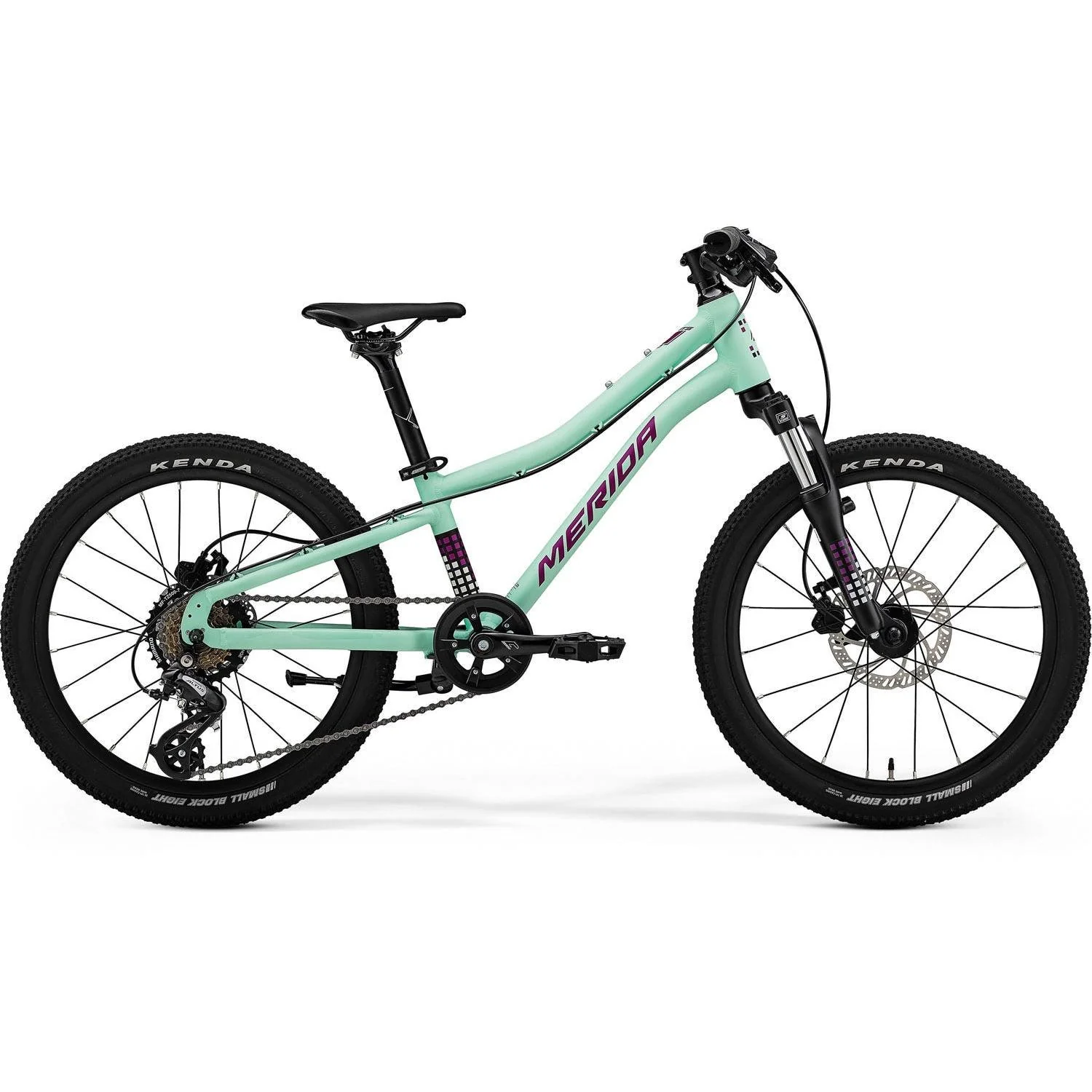 Merida Matts J20 Disc - 20'' Suspension Fork Kids Bike Matt Mint/ Purple/White/Black