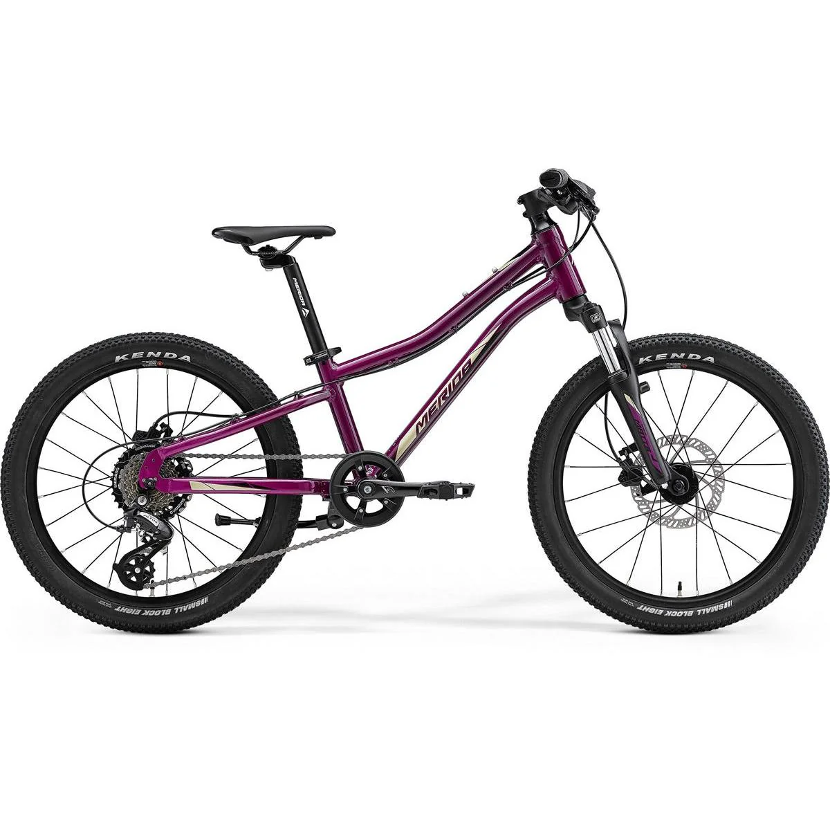 Merida Matts J20 Disc - 20'' Suspension Fork Kids Bike Purple Black/Champagne