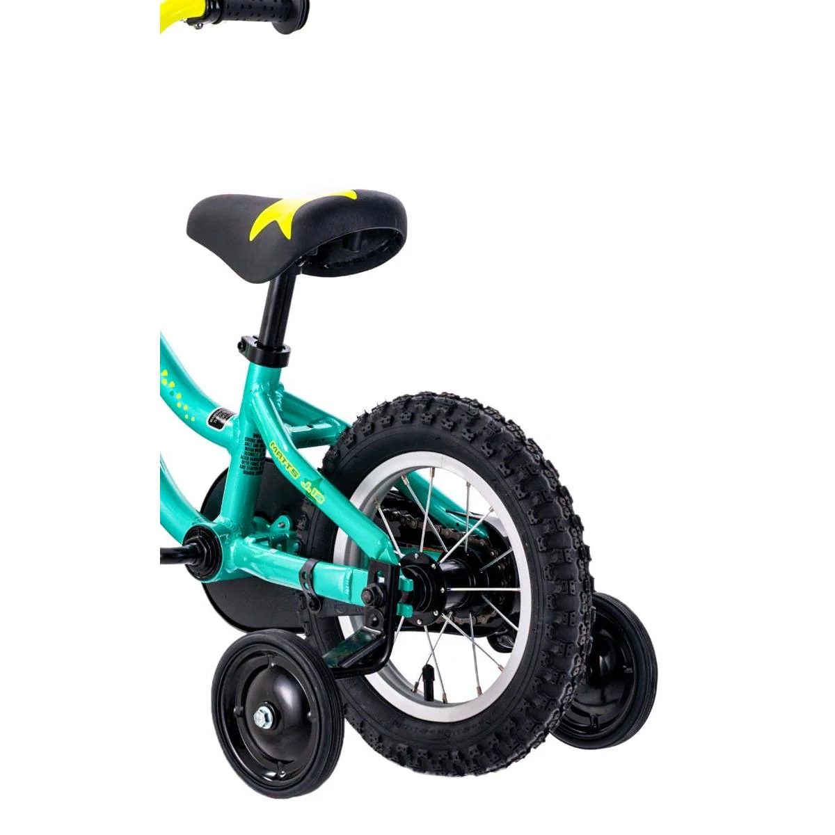 Merida Matts J12 - 12'' Kids Bike Silk Teal/Yellow - Image 6