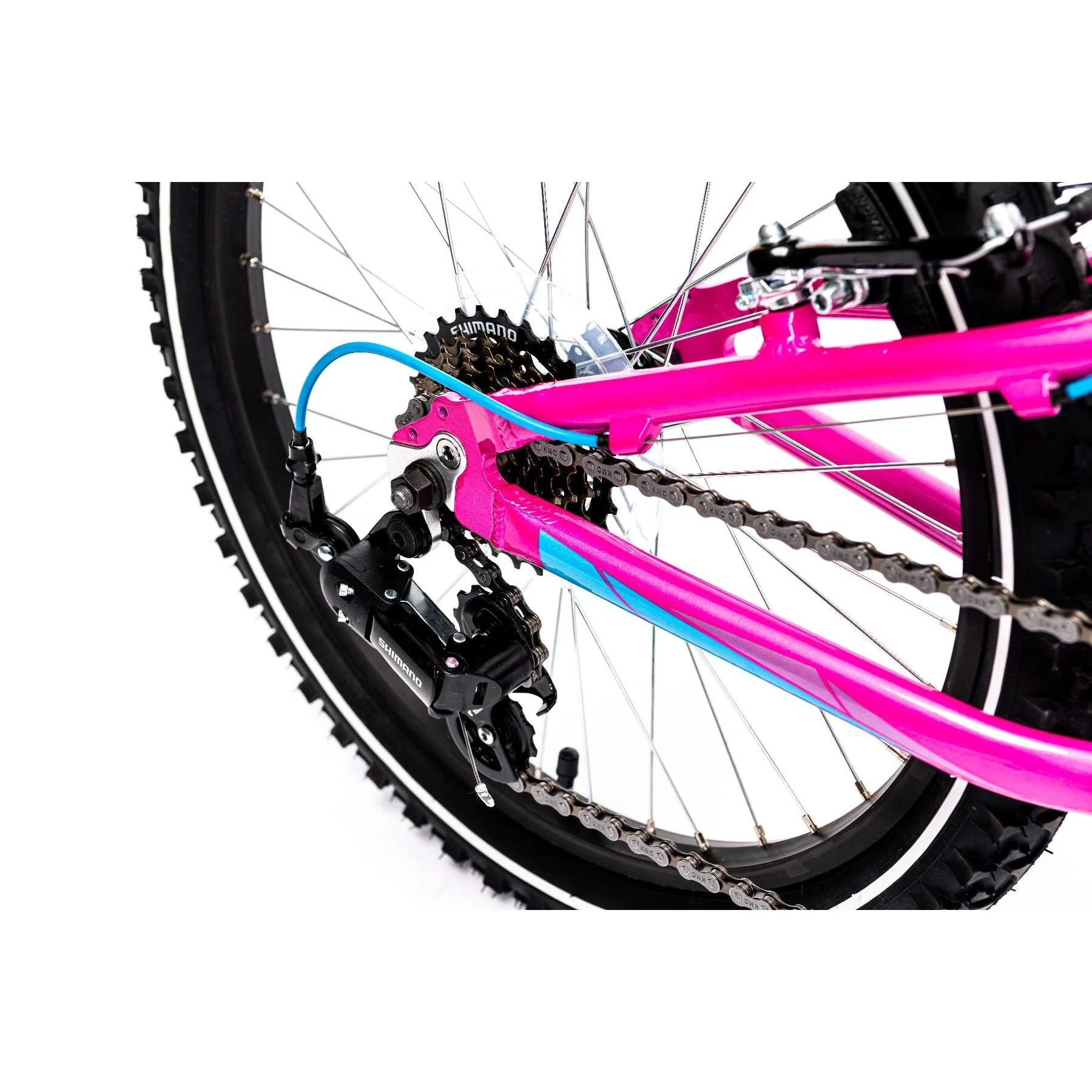 Merida Matts J20 - 20'' Kids Bike Candy Pink/Light Blue - Image 3