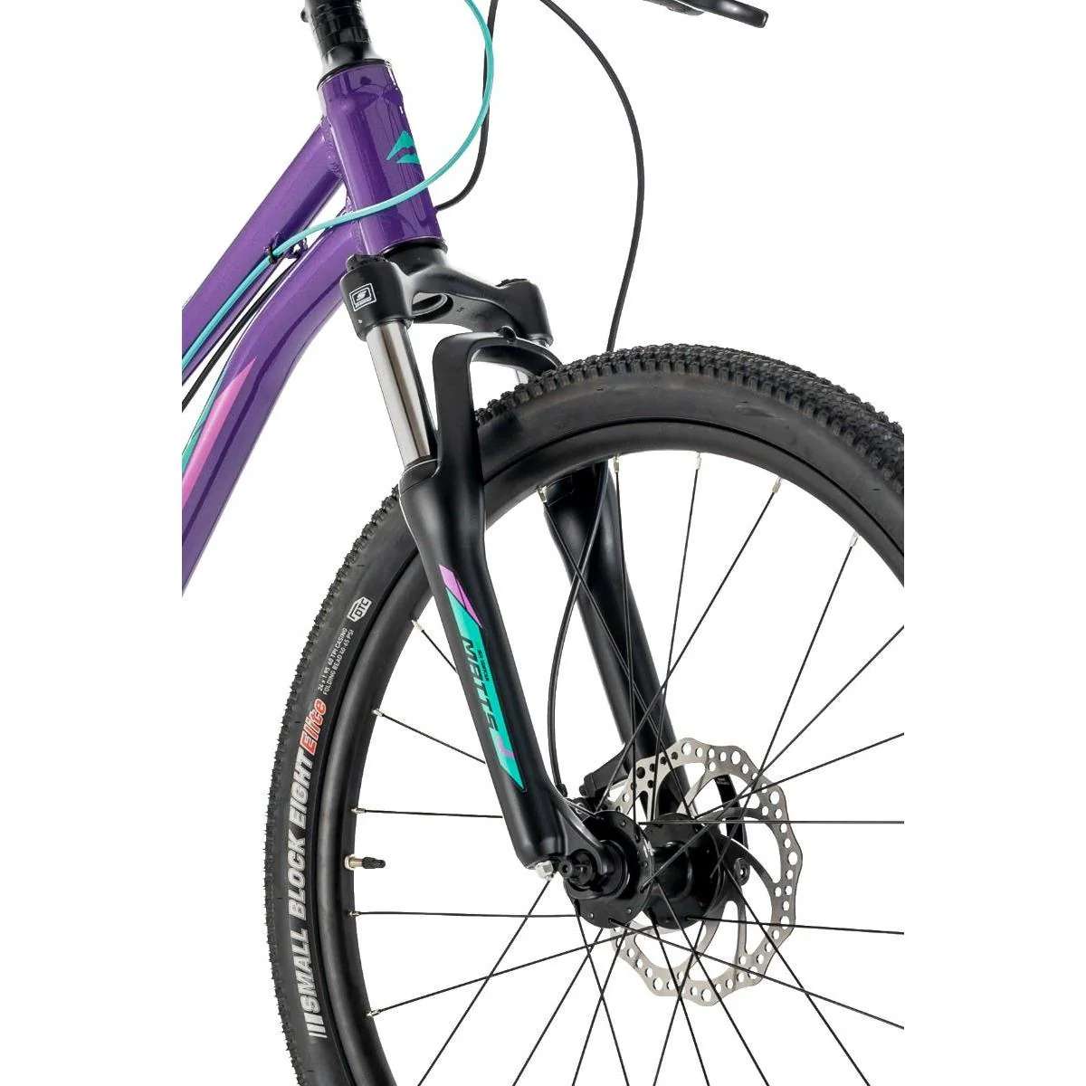 Merida Matts J24 Disc - 24'' Kids Bike Dark Purple Pale Pink/Teal - Image 8