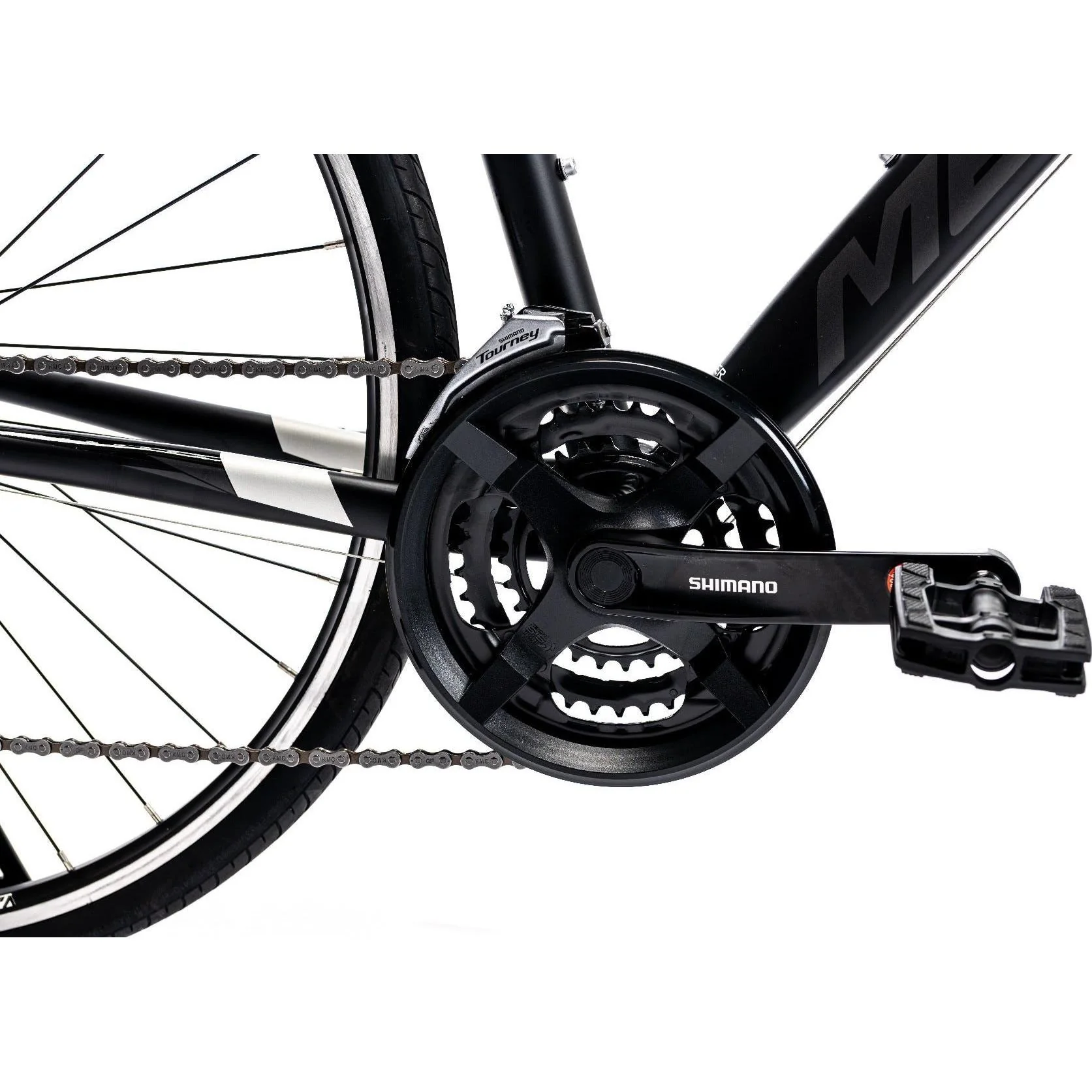 Merida Speeder 10 V Flat Bar Road Bike Matt Black/Silver - Image 4