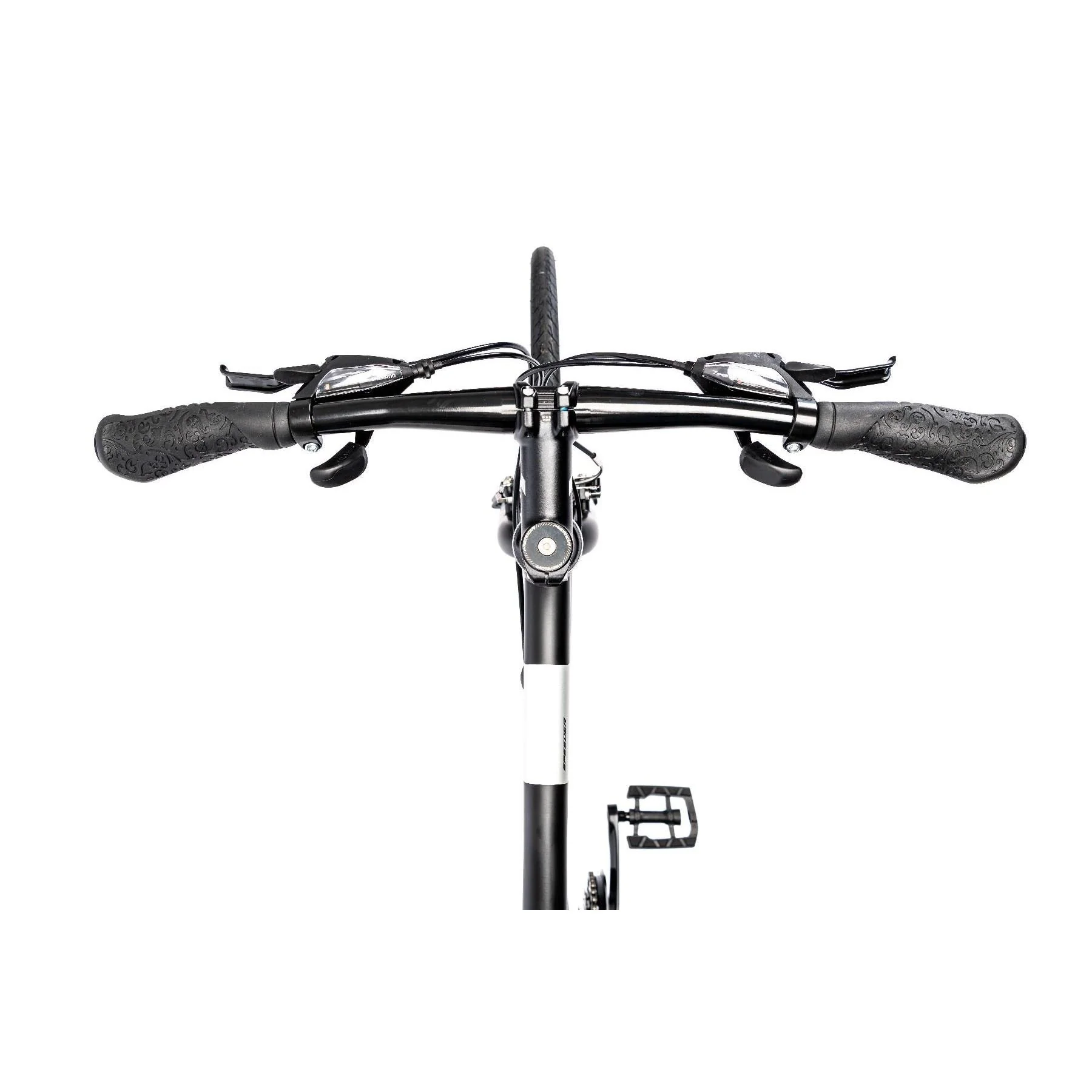 Merida Speeder 10 V Flat Bar Road Bike Matt Black/Silver - Image 9