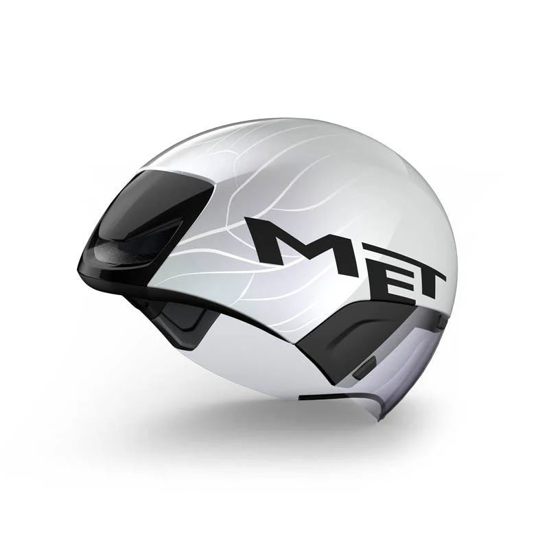 MET Codatronca Triathlon Helmet White/Silver - Image 3