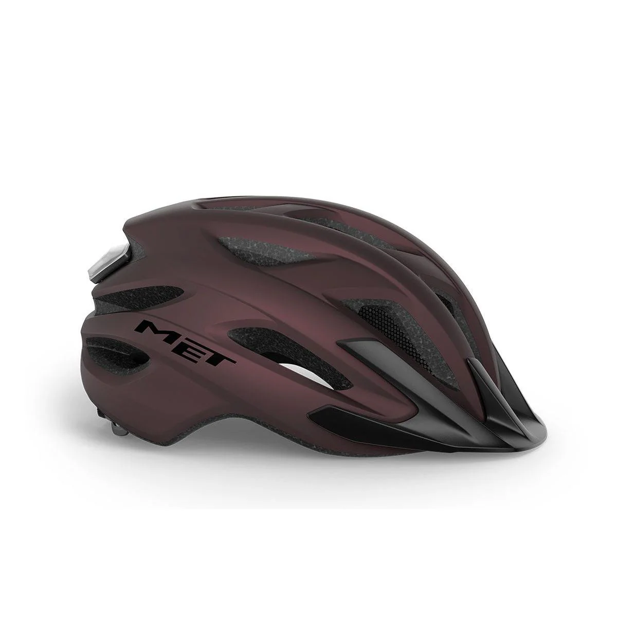 Met Crossover Helmet Burgundy Matte with LIGHT - Image 2