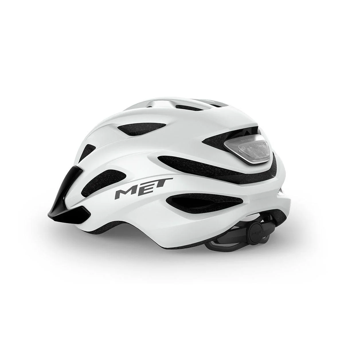 Met Crossover Helmet White Matte with LIGHT - Image 3