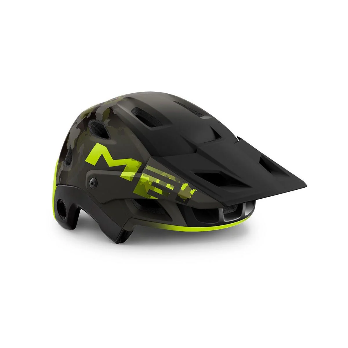 MET Parachute MCR Fullface Helmet Camo/Lime Green - Image 5