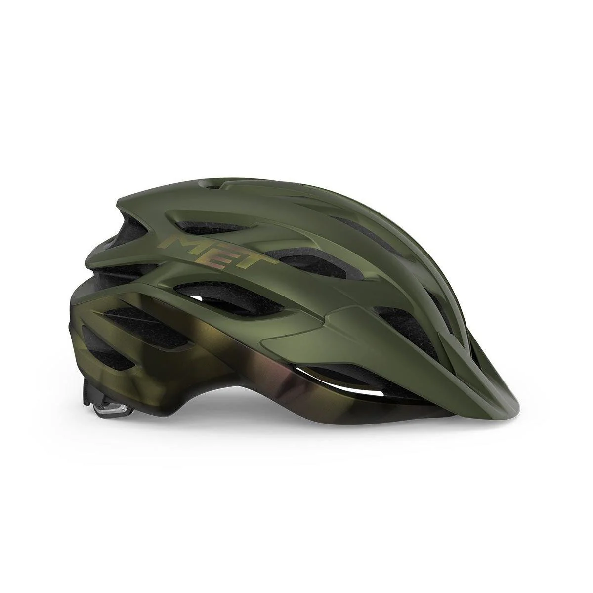 MET Veleno MIPS MTB Helmet Olive Iridescent/Matte - Image 2