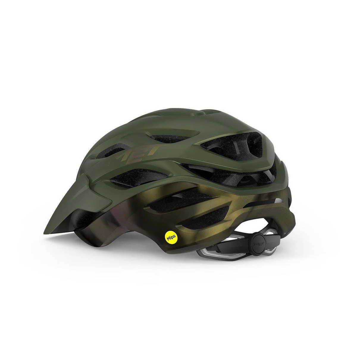 MET Veleno MIPS MTB Helmet Olive Iridescent/Matte - Image 3