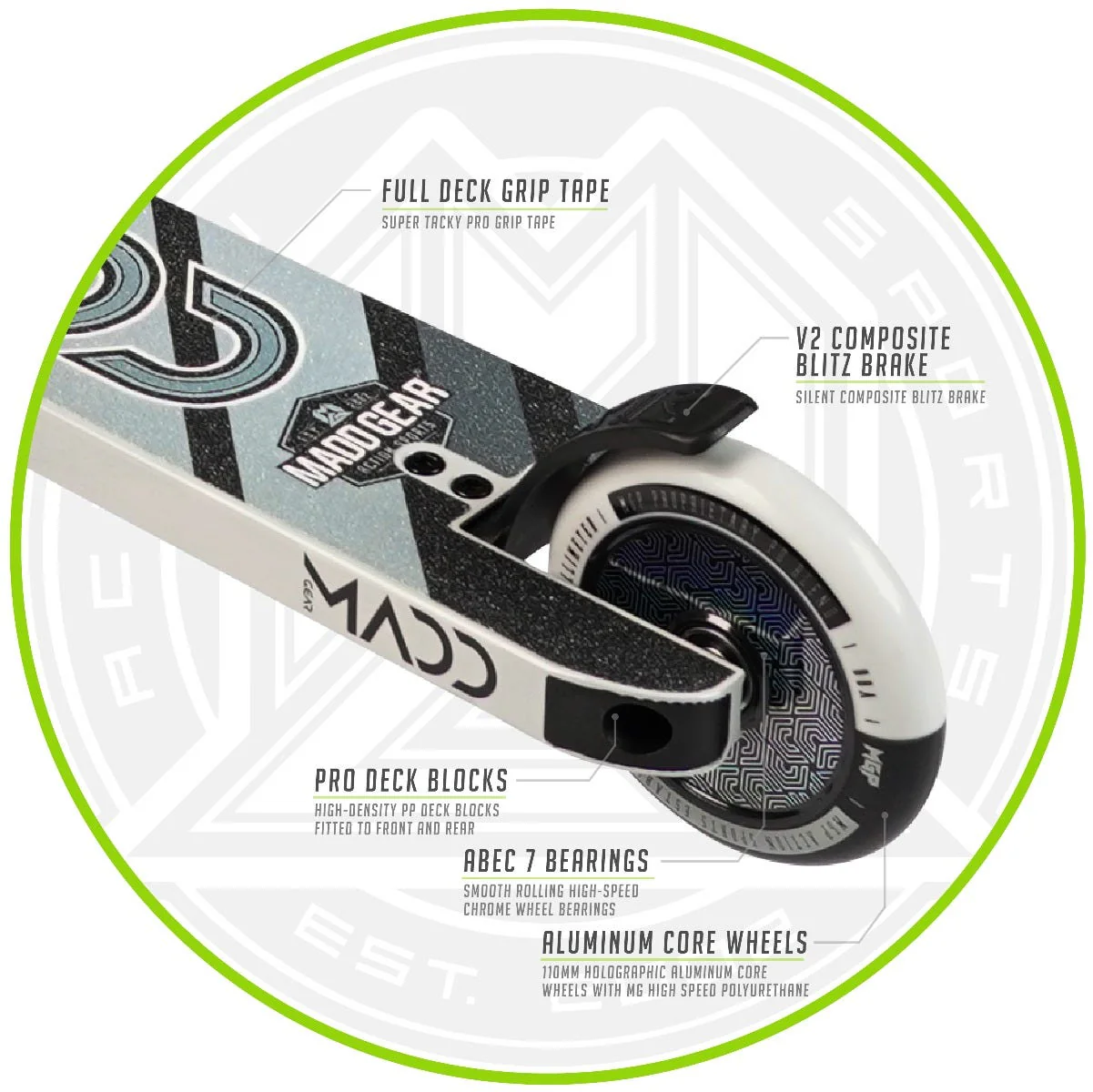 MGP Kick Pro Kids Scooter Black/Silver - Image 3