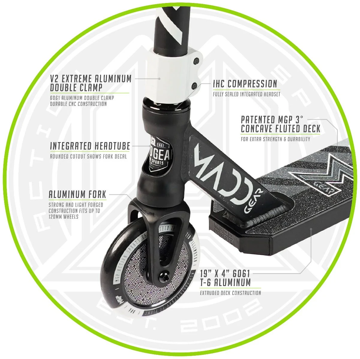 MGP Kick Pro Kids Scooter Black/Silver - Image 4