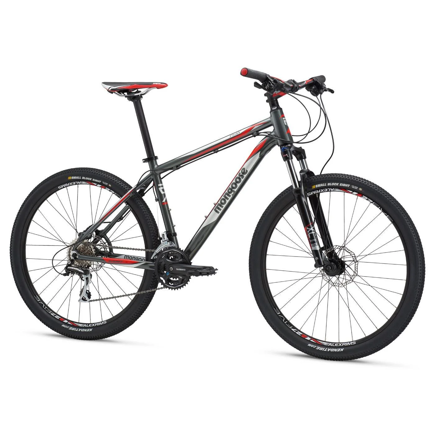 Mongoose 27.5 Tyax Sport Mountain Bike [Grey/Red] (2017)