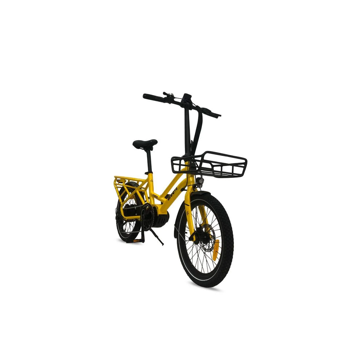 Moov8 Cargo C1 Electric Bike Yellow - Image 4