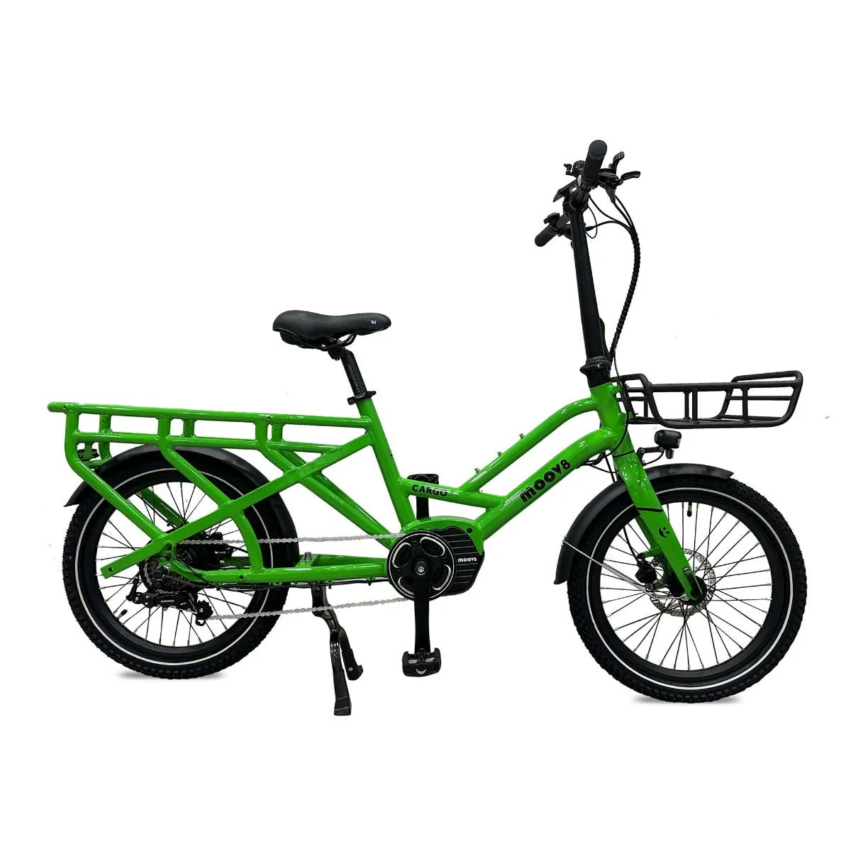 Moov8 Cargo C2 Electric Cargo Bike Green (2024) - Image 2