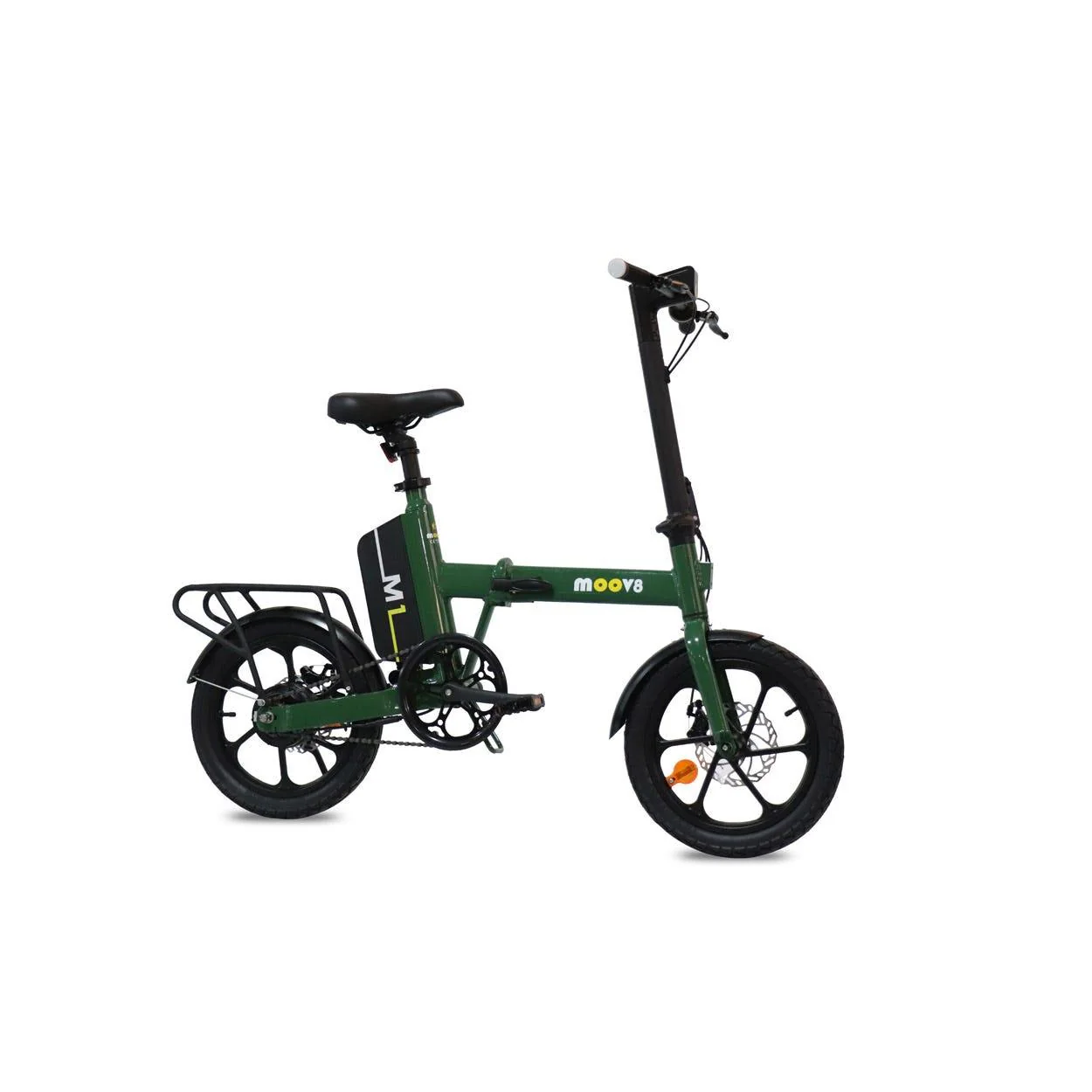 Moov8 M1 Electric Folding Bike Green - Image 2