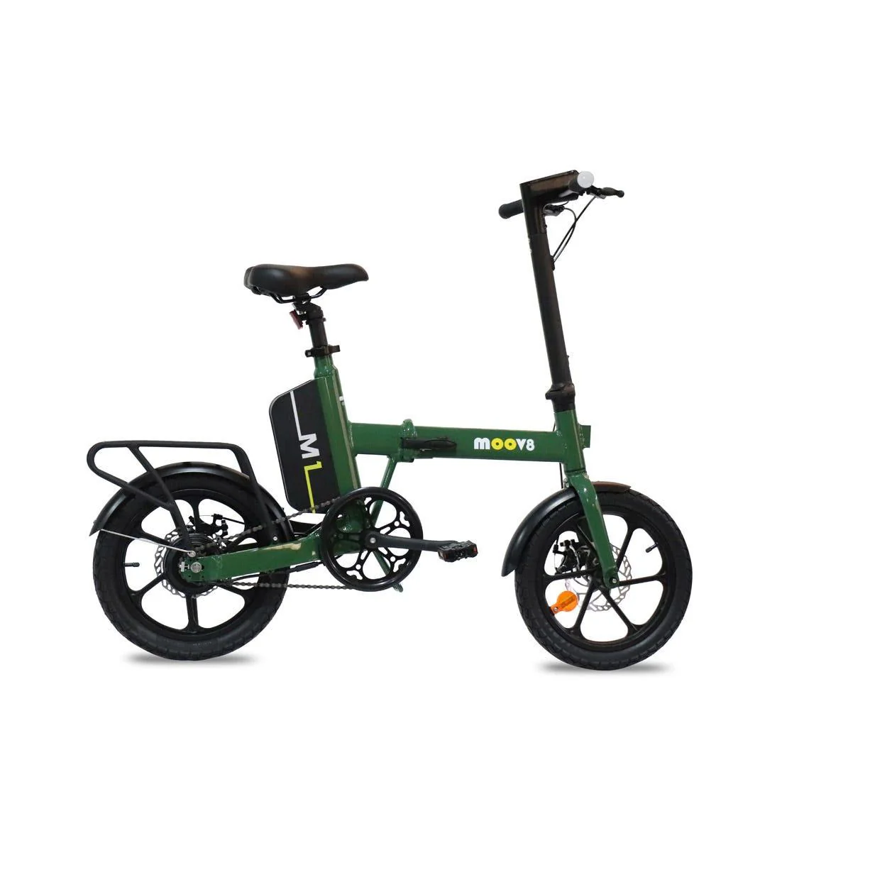 Moov8 M1 Electric Folding Bike Green - Image 4