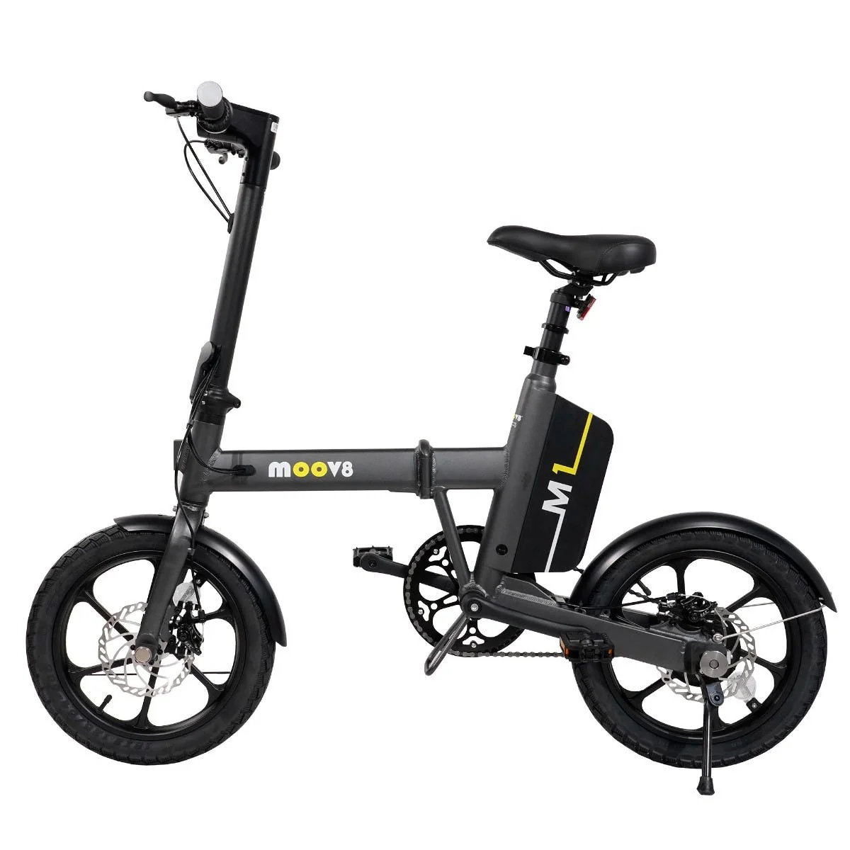 Moov8 M1 Electric Folding Bike Grey - Image 6