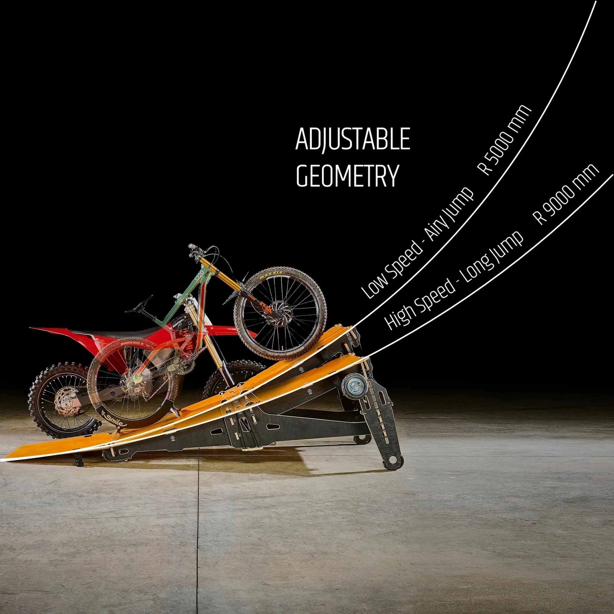MTB Hopper AREA 51 Bike Jump Ramp Orange - Image 3