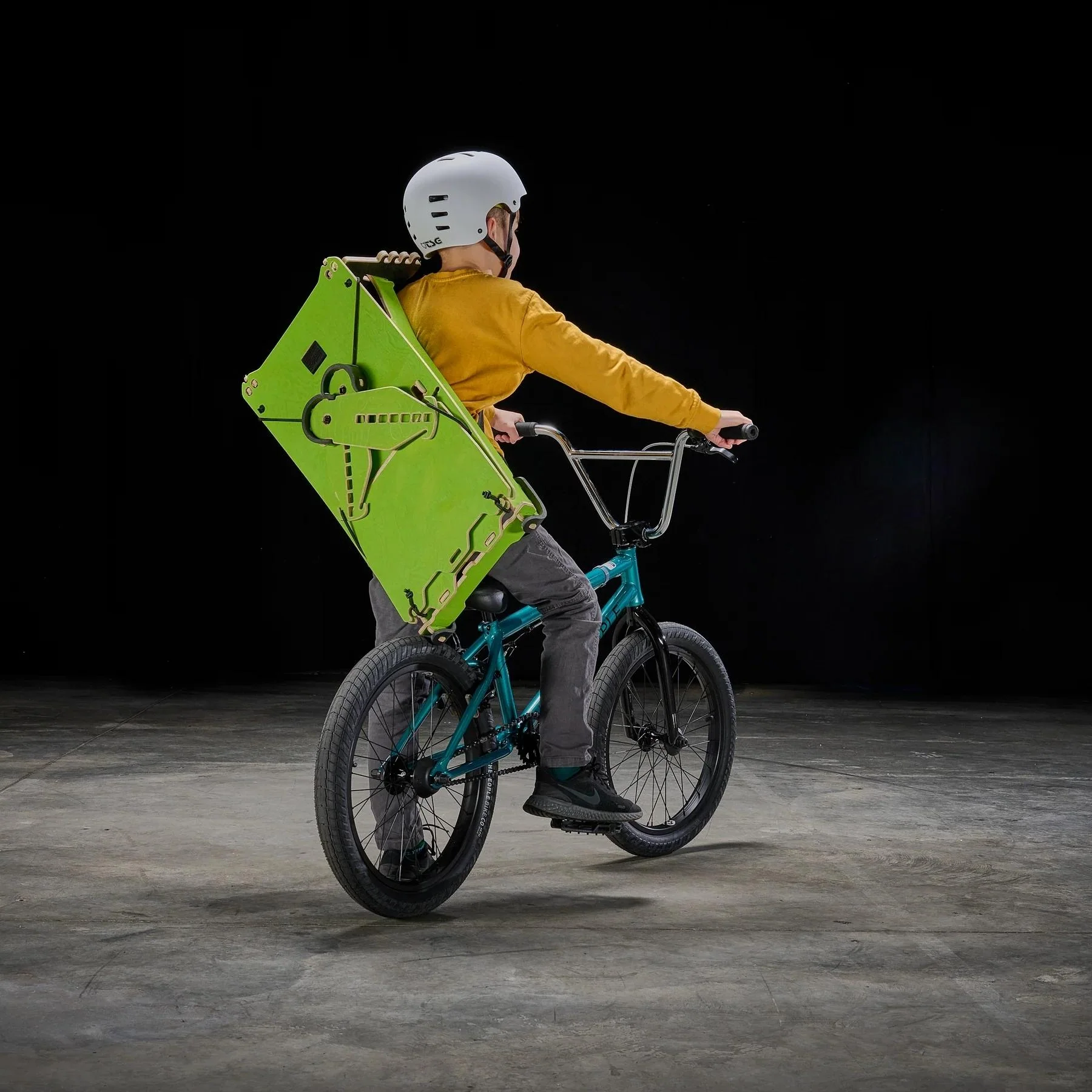 MTB Hopper Intro Portable Kicker Ramp Green - Image 6