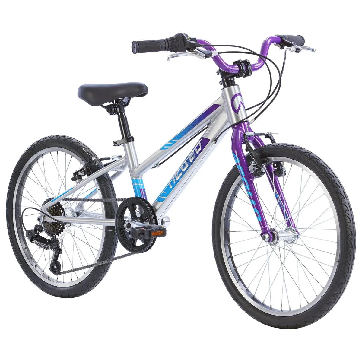 Neo Kids Bike 20'' 6-Speed Brushed Alloy Purple/Blue Fade - Image 2
