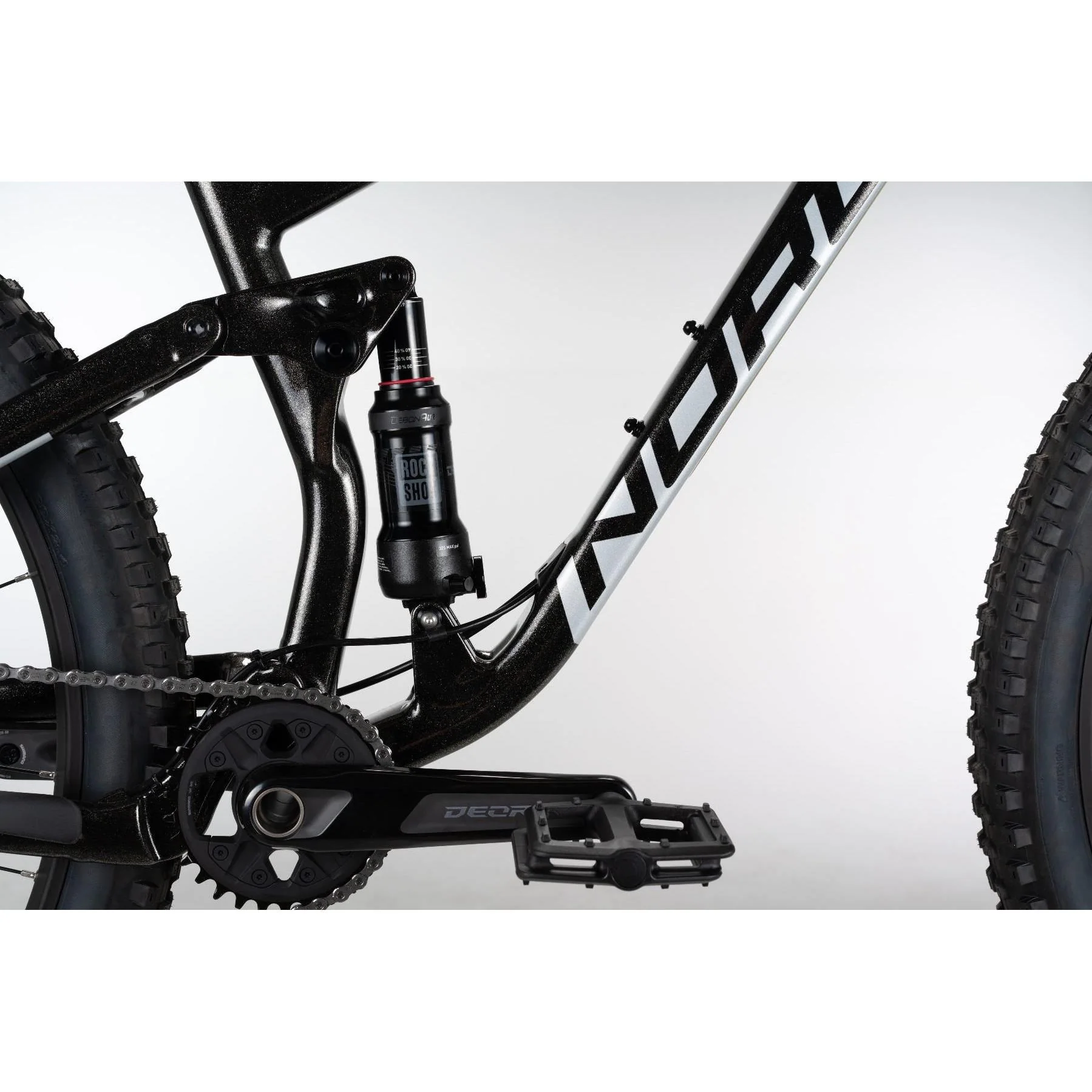 Norco Fluid FS 1 29 Mountain Bike Black/Silver - Image 6
