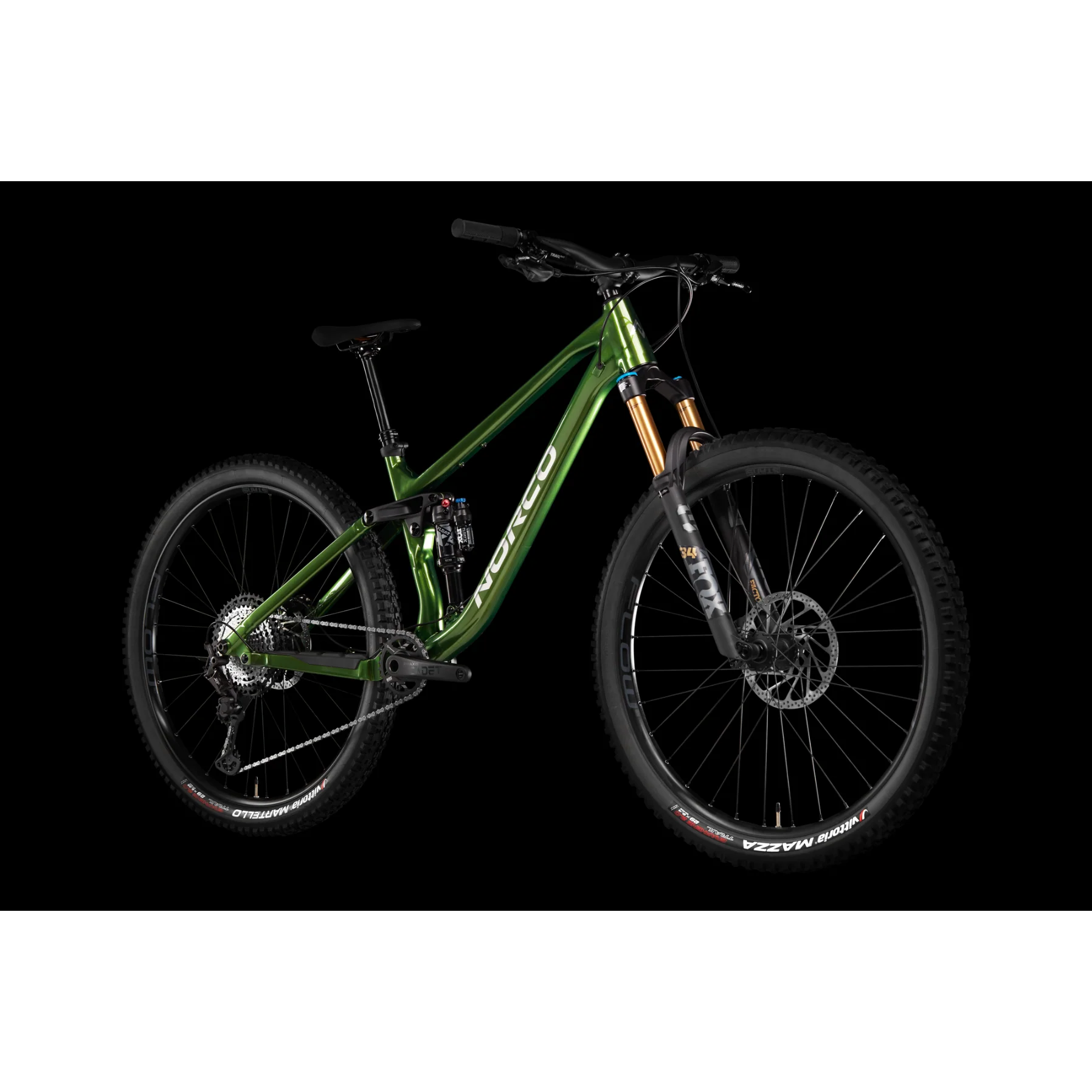 Norco Fluid FS 1 Dual Suspension Mountain Bike Green/Grey - Image 2