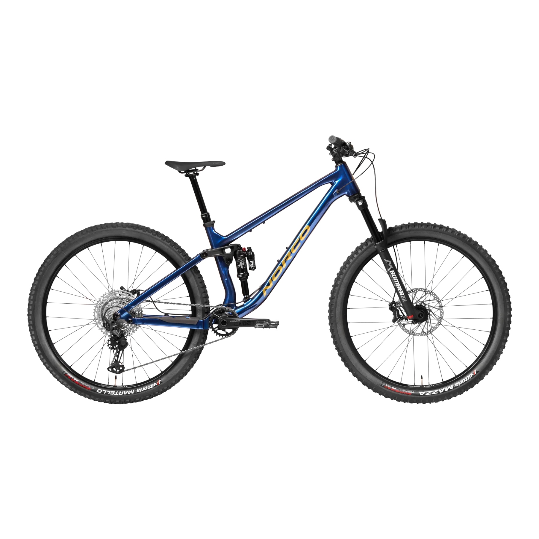Norco Fluid FS 2 Dual Suspension Mountain Bike Blue/Copper