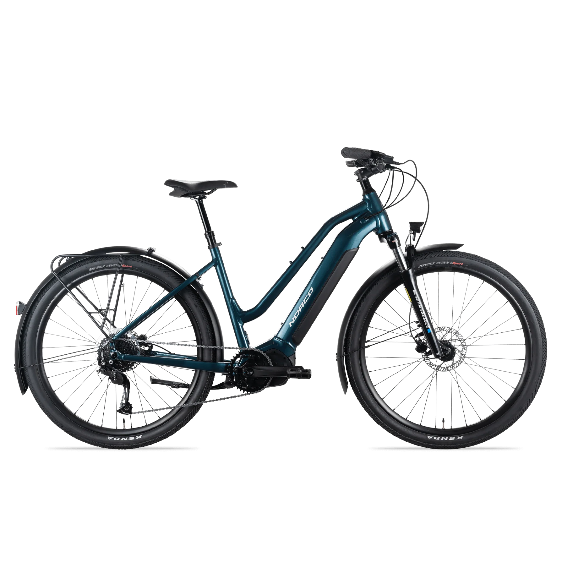 Norco Indie VLT Step Through Electric Hybrid Bike Green/Silver