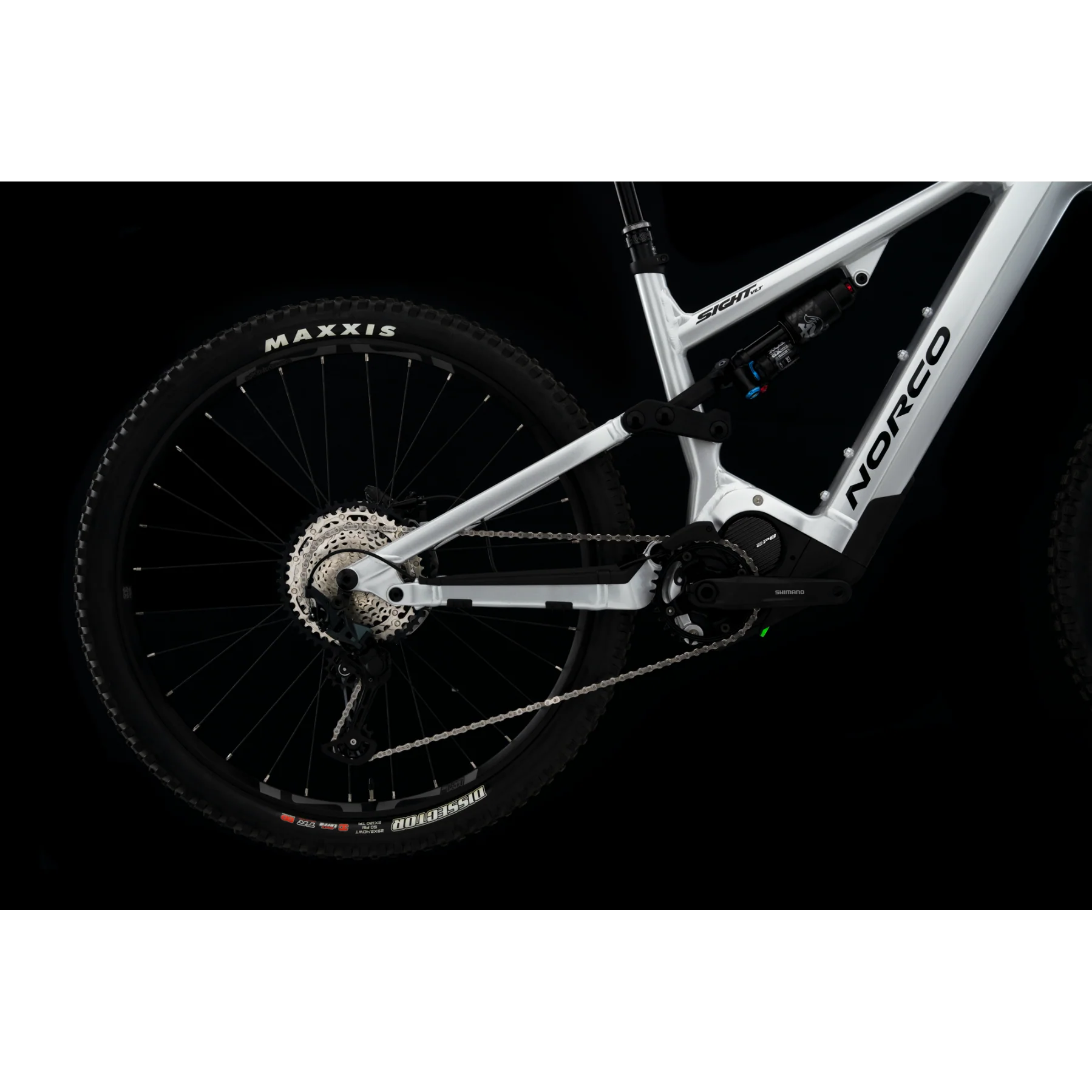 Norco Sight VLT A1 Electric Dual Suspension Mountain Bike Silver/Black - Image 7