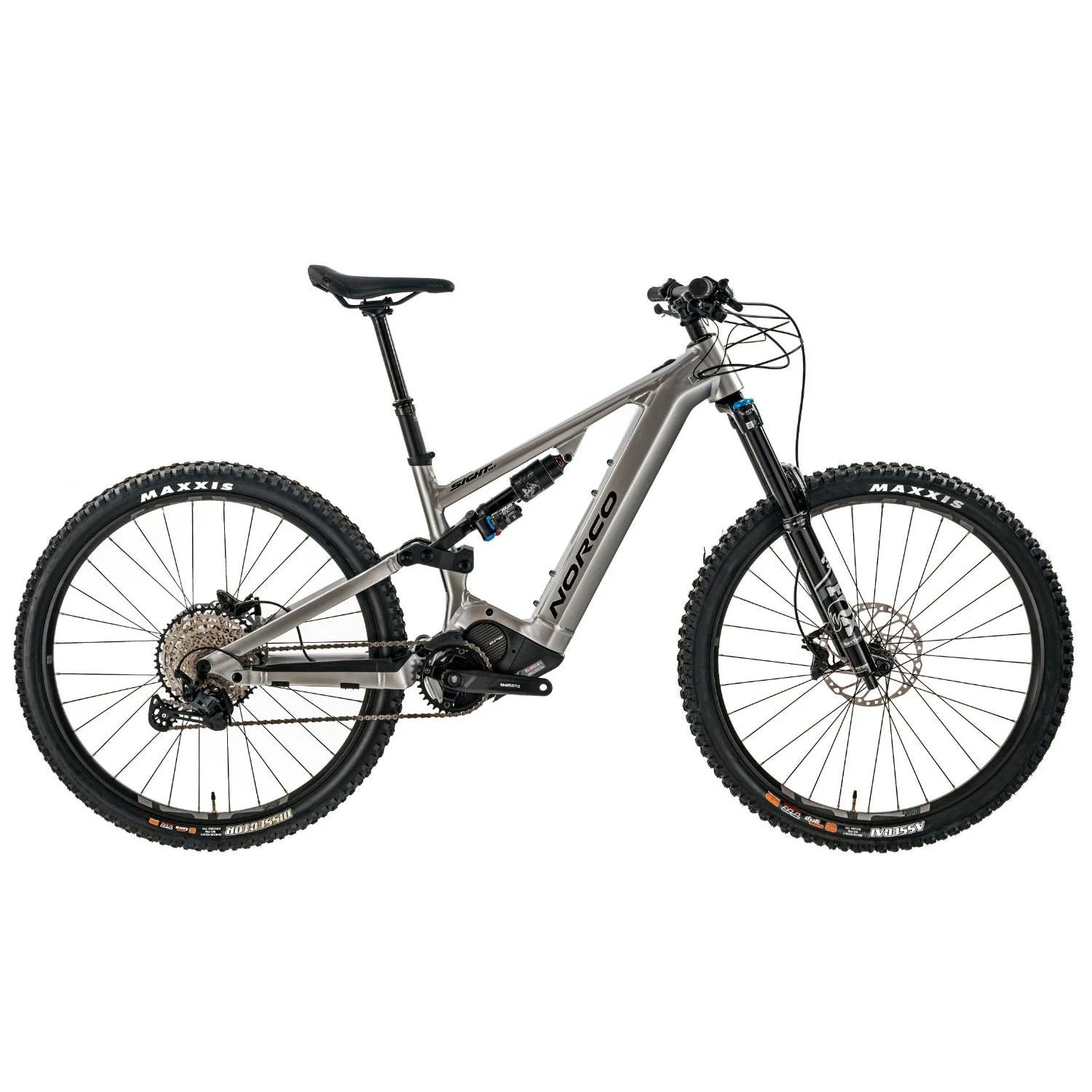 Norco Sight VLT A1 Electric Mountain Bike Silver/Black - 540Wh Battery Included - Image 4