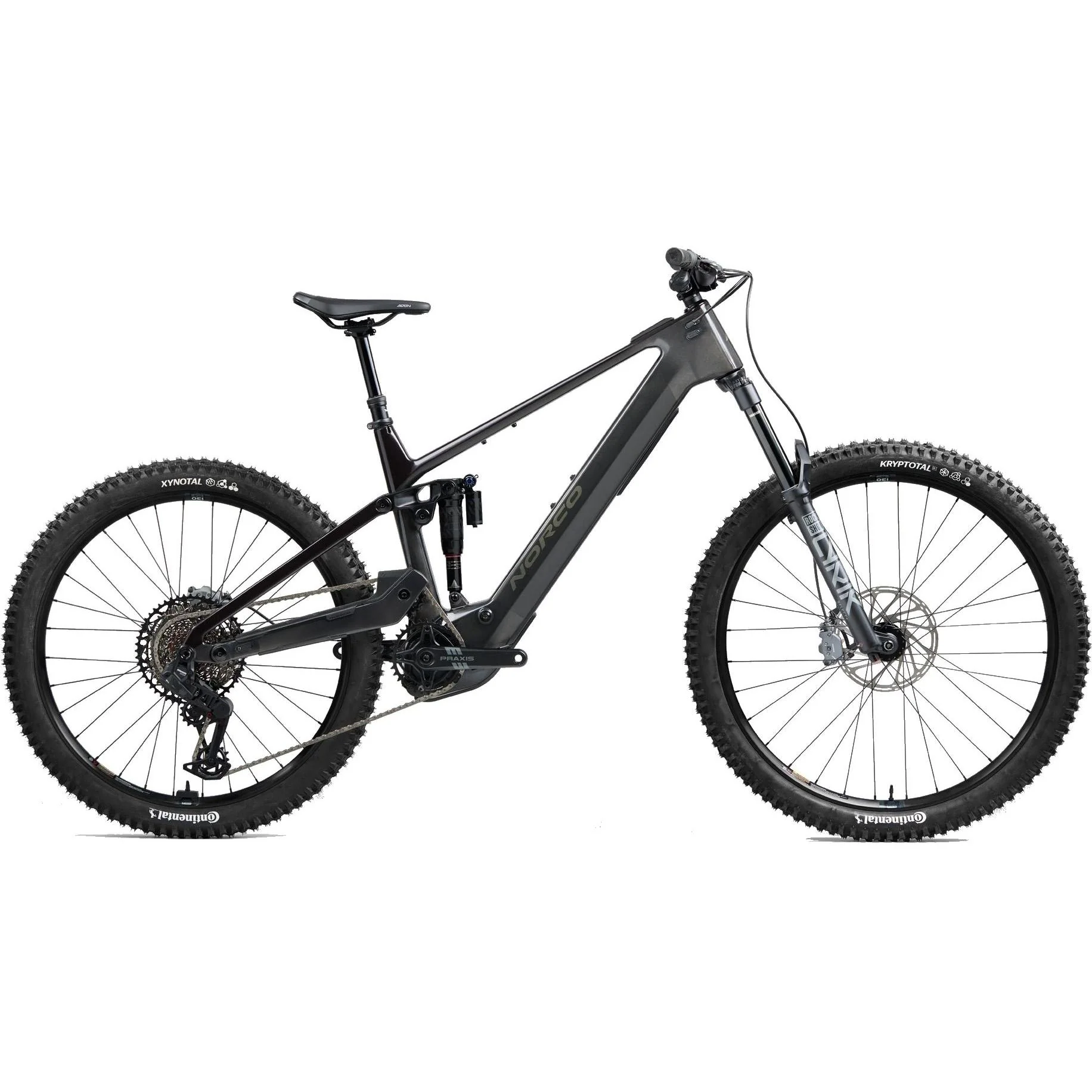 Norco Sight VLT CX C2 150 Electric Enduro Bike Raw Carbon/Purple