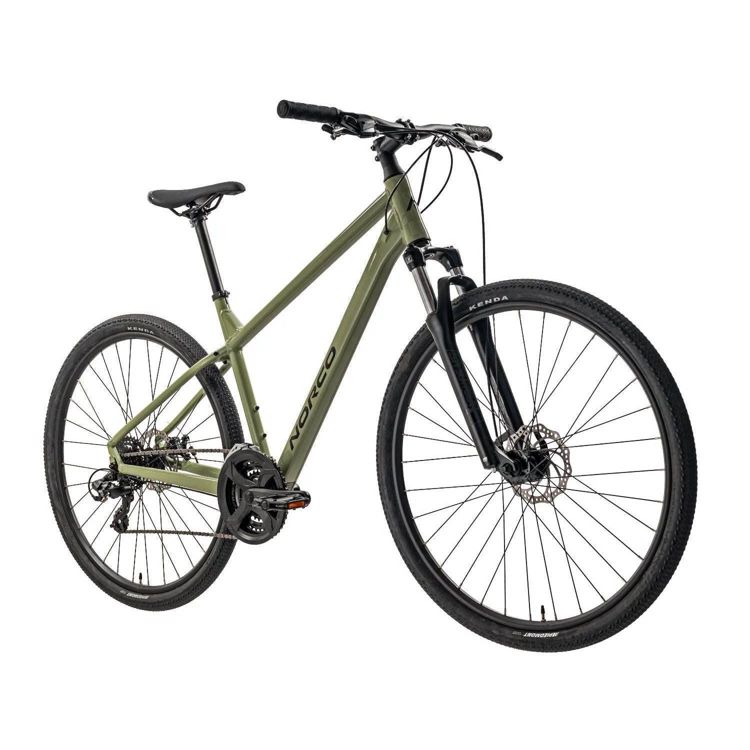 Norco XFR 3 Hybrid Bike Green/Black - Image 3