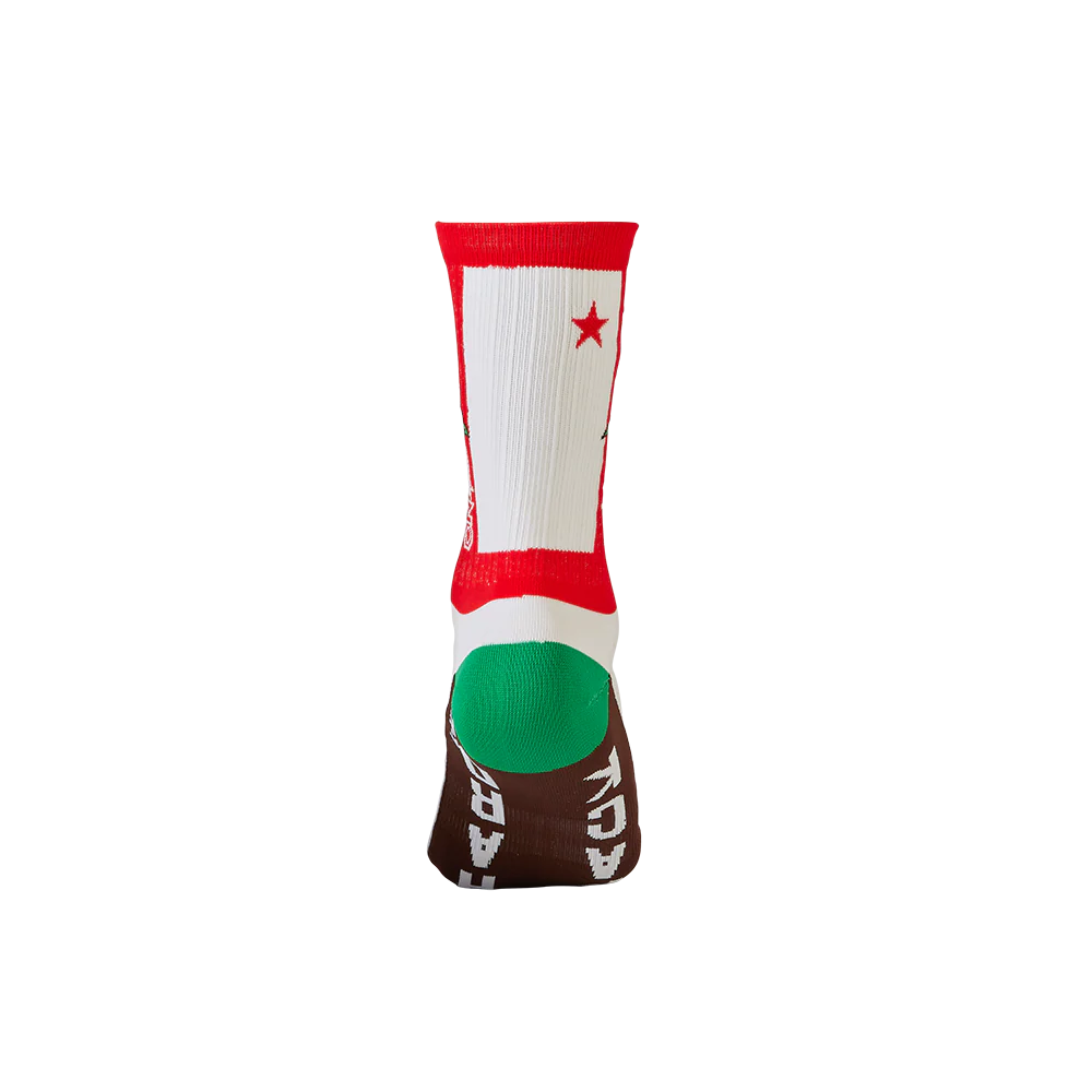 O'Neal MTB Performance Socks California Red/White/Brown - Image 7