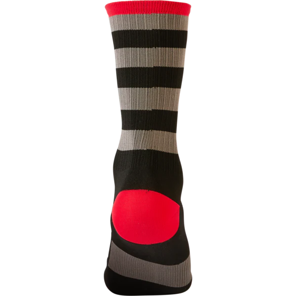 O'Neal MTB Performance Socks Stripe Black/Grey/Red - Image 3