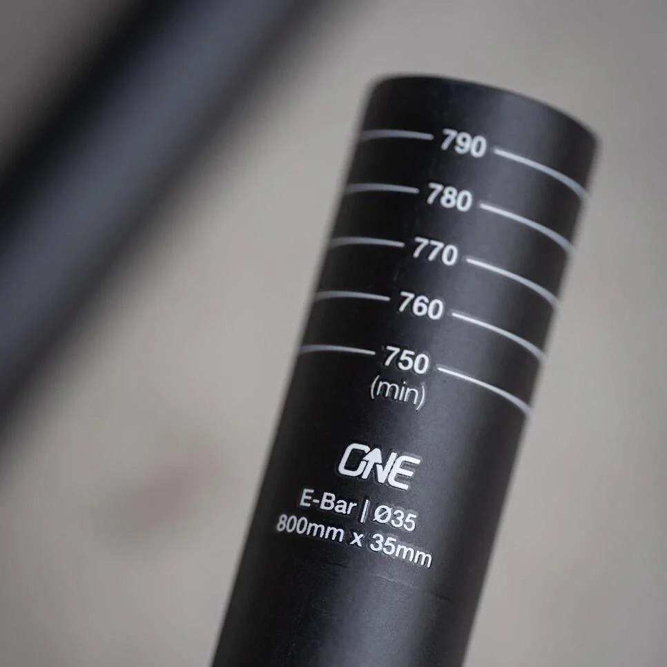 OneUp Components E-Bar Carbon Handlebar 35 x 800mm, 35mm Rise Black - Image 2
