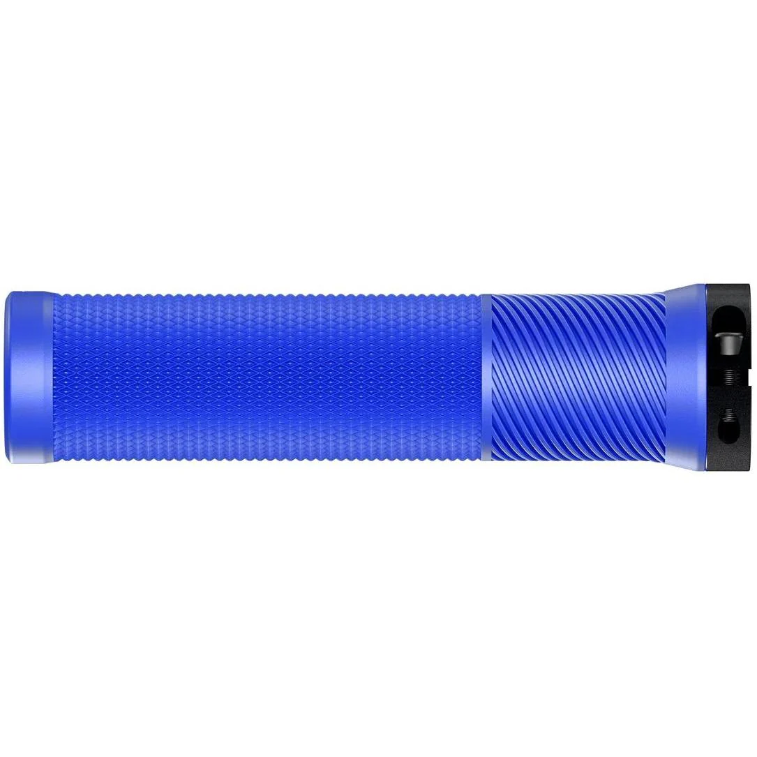 OneUp Components Thin Lock-On Grips Blue - Image 3