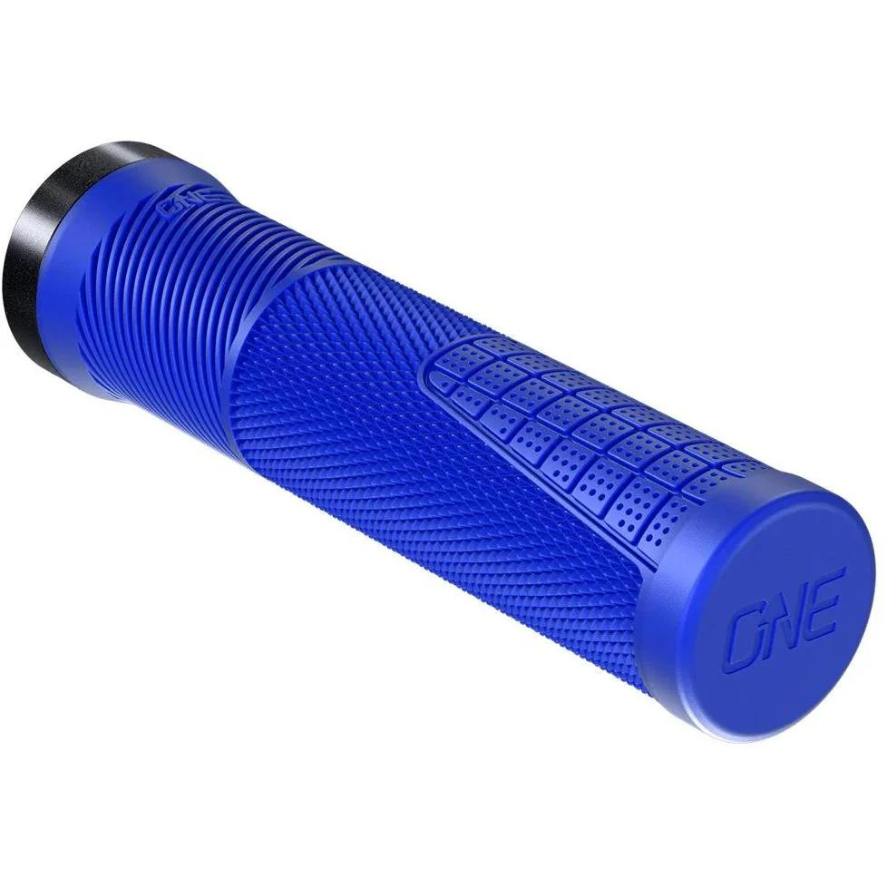 OneUp Components Thin Lock-On Grips Blue - Image 4